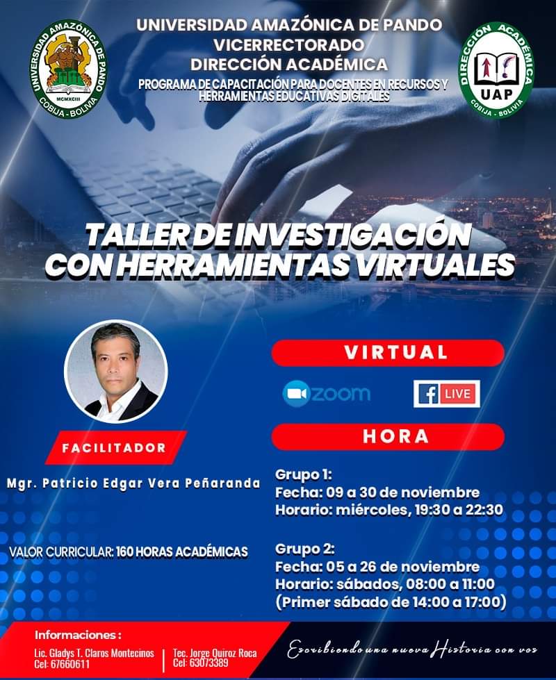 TALLER DE INVESTIGACION DE HERRAMIENTAS VIRTUALES G1